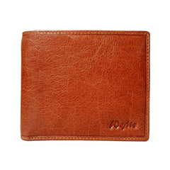 Boston Genuine Leather Waxy Men Tan Billfold Wallet