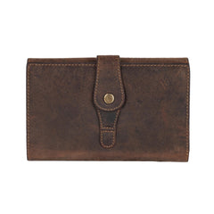 Paris Genuine Leather Women Brown Clutch Wallet