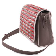 Intrecciato Dégradé Genuine Leather Women Tonal Crossbody Bag - WeMe