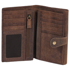 Paris Genuine Leather Women Brown Clutch Wallet - WeMe
