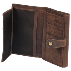 Paris Genuine Leather Women Brown Clutch Wallet - WeMe