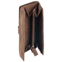 Paris Genuine Leather Women Brown Clutch Wallet - WeMe